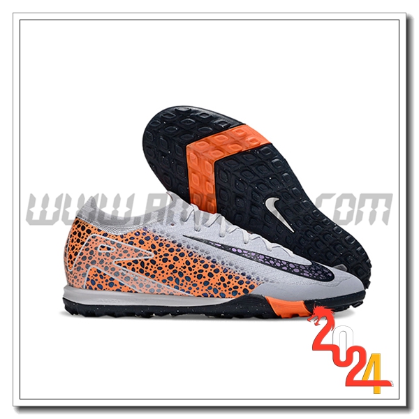 Nike Scarpe Da Calcio Air Zoom Mercurial Vapor XVI Elite TF Grigio/Arancia/Nero