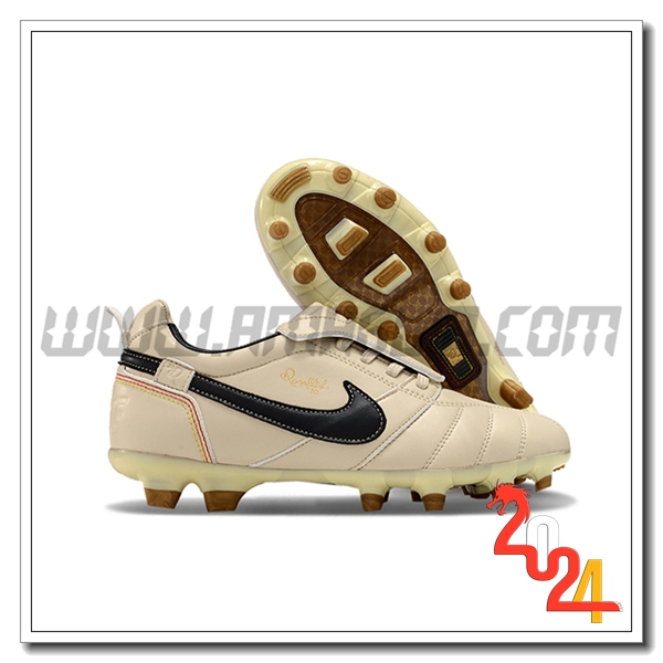 Nike Scarpe Da Calcio Tiempo Legend R10 Elite FG Beige/Nero/Marrone