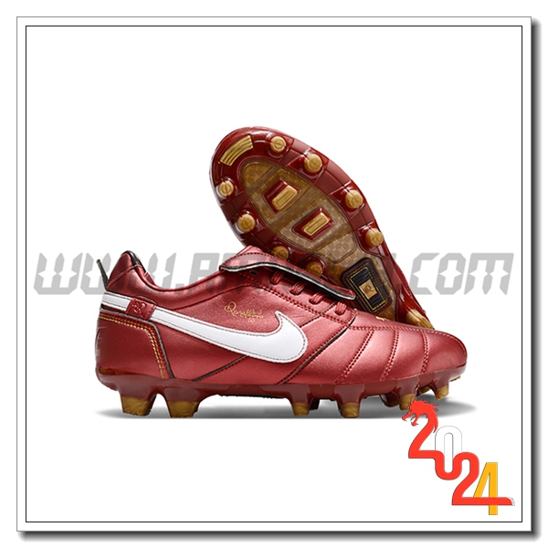 Nike Scarpe Da Calcio Tiempo Legend R10 Elite FG Rosso/Bianco