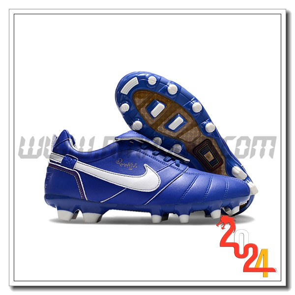 Nike Scarpe Da Calcio Tiempo Legend R10 Elite FG Blu/Bianco