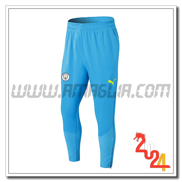 Pantaloni Da Allenamento Manchester City Blu/Giallo 2024 2025