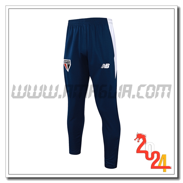 Pantaloni Da Allenamento Sao Paulo FC Blu/Bianco 2024 2025