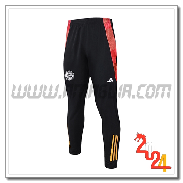 Pantaloni Da Allenamento Bayern Monaco Nero/Rosso/Arancia 2024 2025