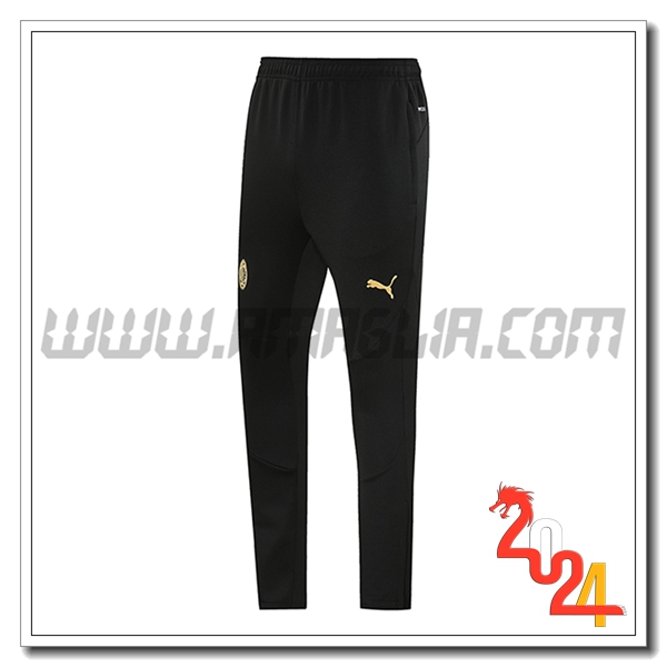 Pantaloni Da Allenamento AC Milan Nero/Rosso 2024 2025 -02
