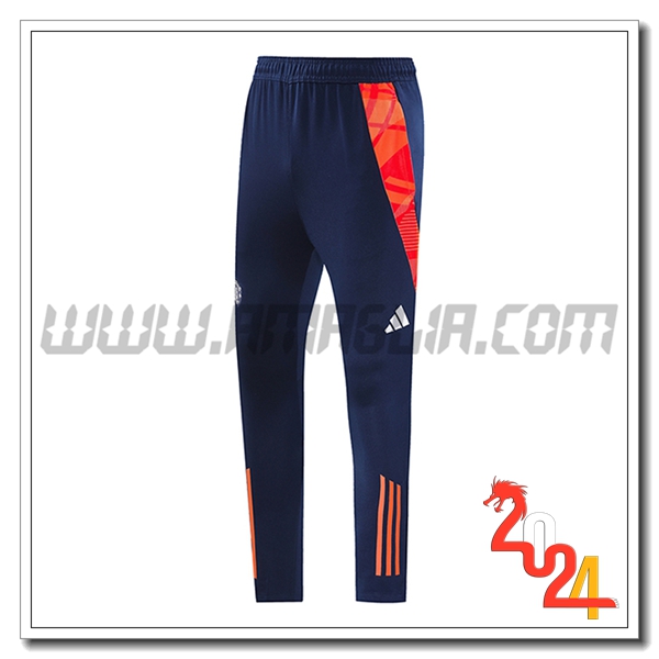 Pantaloni Da Allenamento Manchester United viola/Arancia 2024 2025