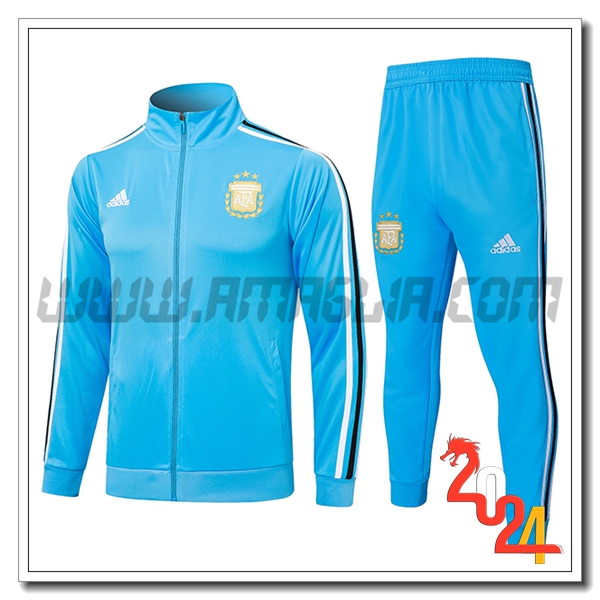 Tuta Allenamento Giacca Argentina Blu 2024 2025
