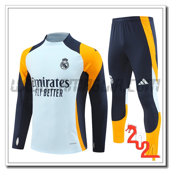 Tuta Allenamento Real Madrid Blu/Arancia 2024 2025
