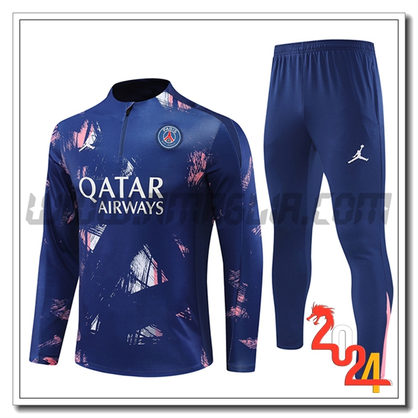 Tuta Allenamento PSG Blu/Rosa 2024 2025