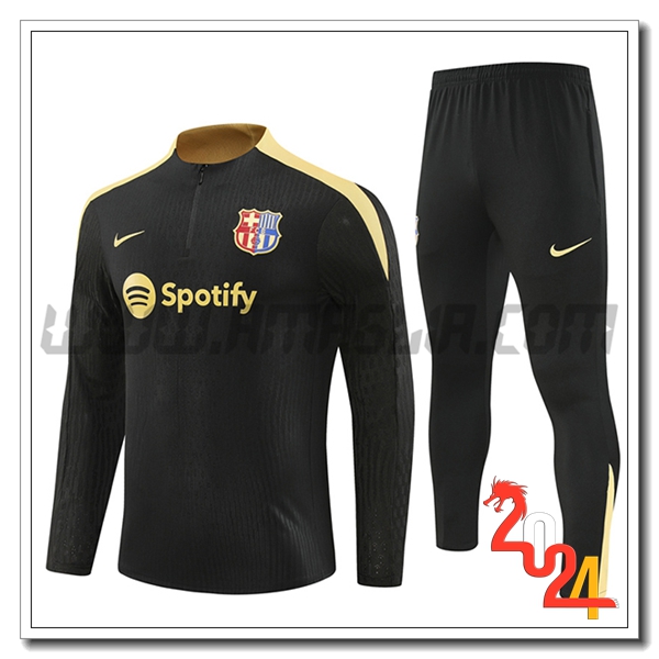 Tuta Allenamento FC Barcellona Nero/Giallo 2024 2025