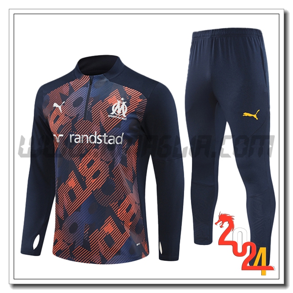 Tuta Allenamento Marsiglia Blu/Arancia 2024 2025