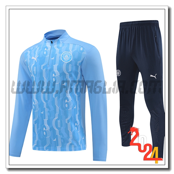 Tuta Allenamento Manchester City Blu 2024 2025
