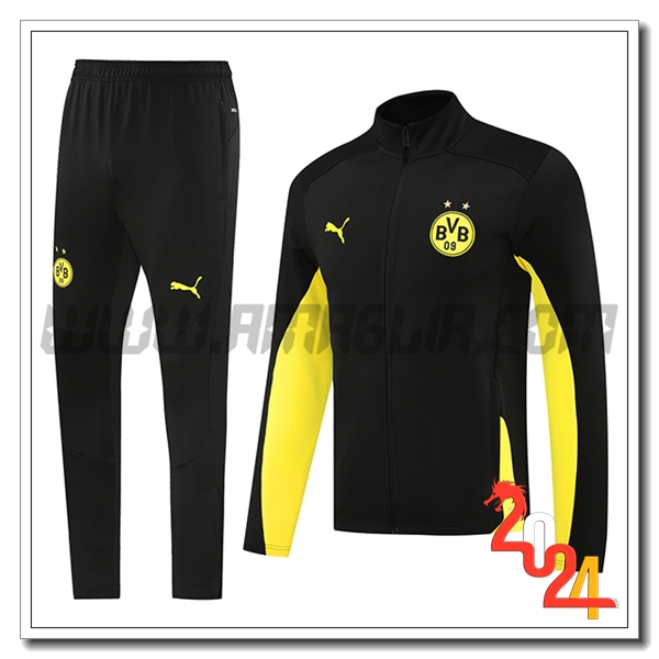Tuta Allenamento Giacca Dortmund Nero/Giallo 2024 2025