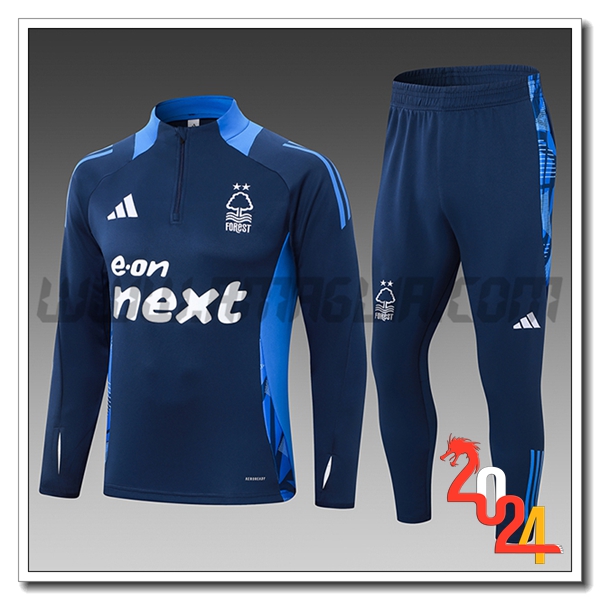 Tuta Allenamento Nottingham Forest Bambino Blu Reale 2024 2025
