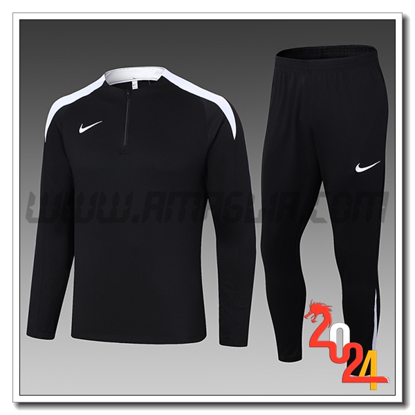 Tuta Allenamento Nike Bambino Nero/Bianco 2024 2025