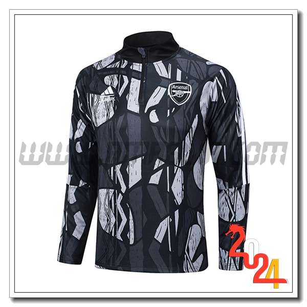 Felpa Allenamento Arsenal Nero/Grigio 2024 2025