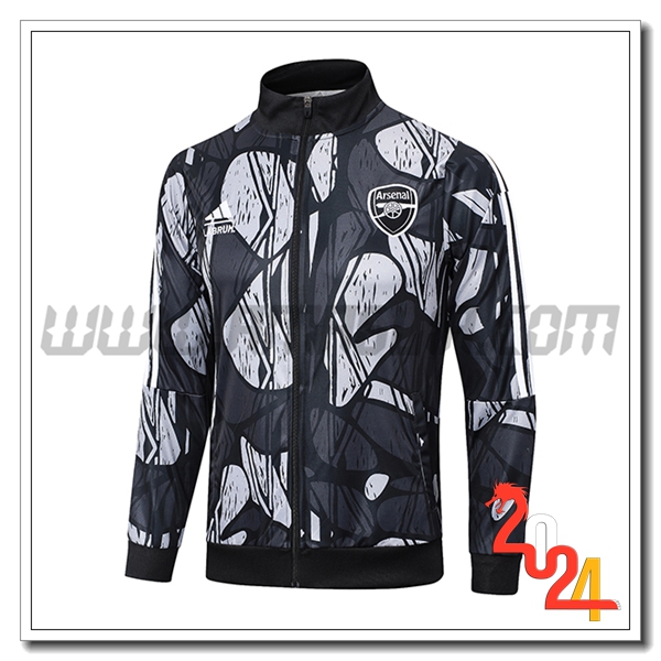 Giacca Calcio Arsenal Nero/Grigio 2024 2025