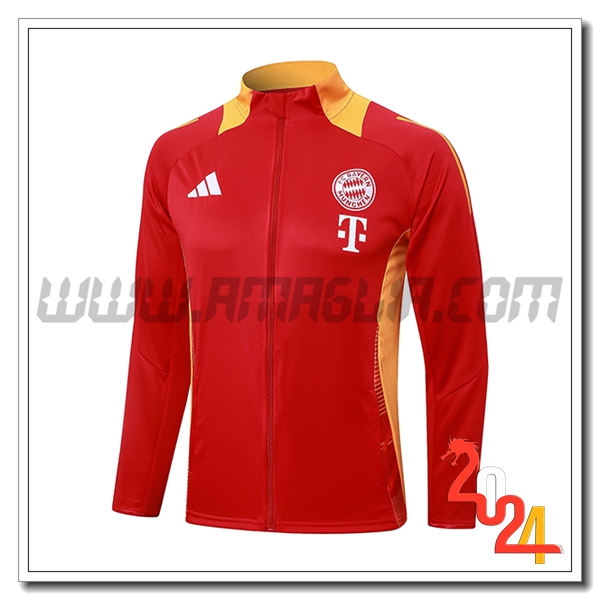 Giacca Calcio Bayern Monaco Rosso/Arancia 2024 2025 -02