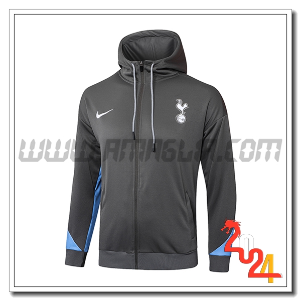 Giacca Con Cappuccio Tottenham Hotspur Grigio/Blu 2024 2025