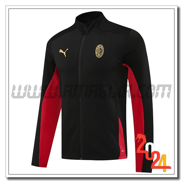Giacca Calcio AC Milan Nero/Rosso 2024 2025