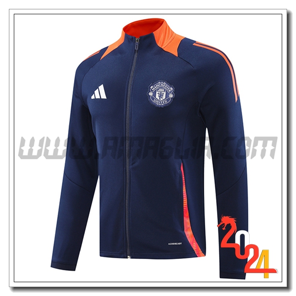 Giacca Calcio Manchester United Blu Reale 2024 2025