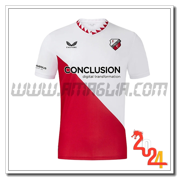 FC Utrecht Prima Maglia Calcio 2024 2025
