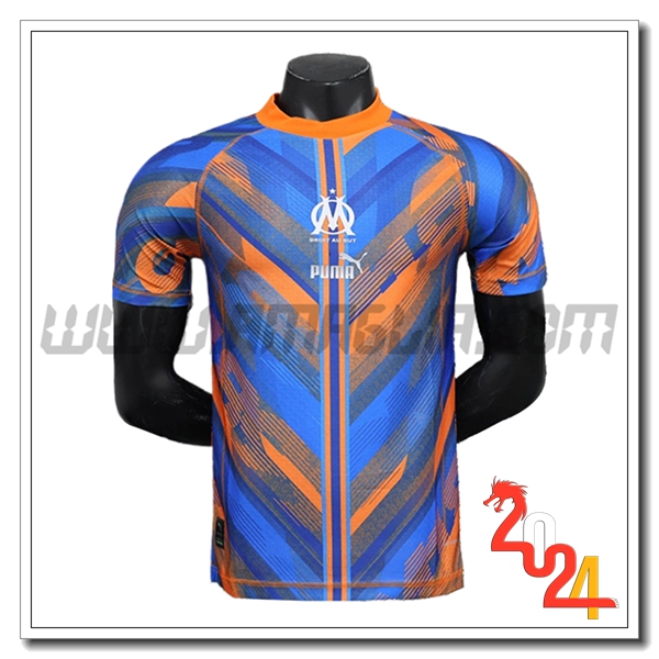 Maglia Calcio Marsiglia OM Edizione speciale 2024 2025 Arancia/Blu