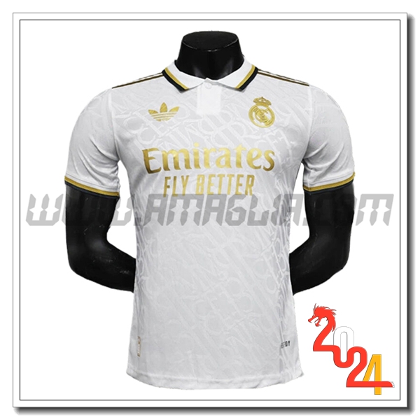 Maglia Calcio Real Madrid Edizione speciale 2024 2025 Bianco