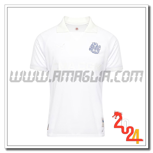 Nuovo Maglia Marsiglia OM 125th Anniversary 2024 2025 Bianco
