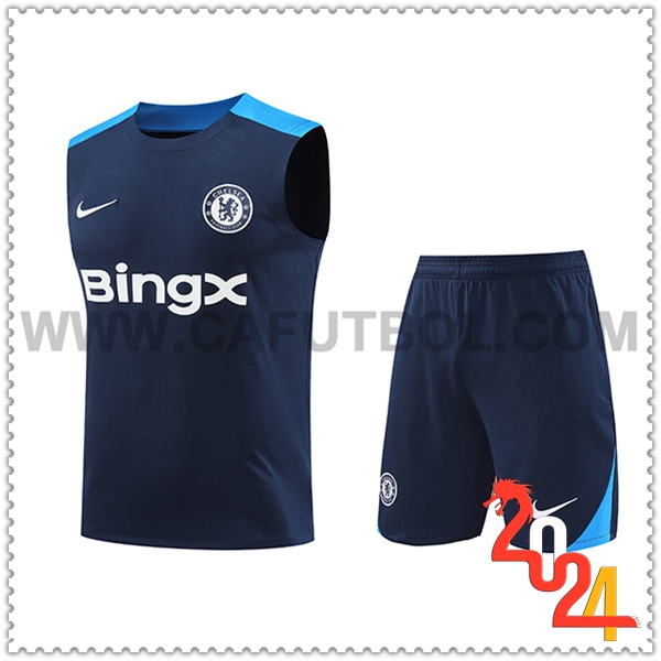 Kit Canotta Allenamento FC Chelsea Blu Reale 2024 2025