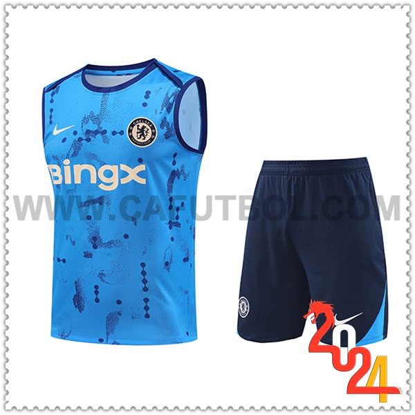 Kit Canotta Allenamento FC Chelsea Blu 2024 2025