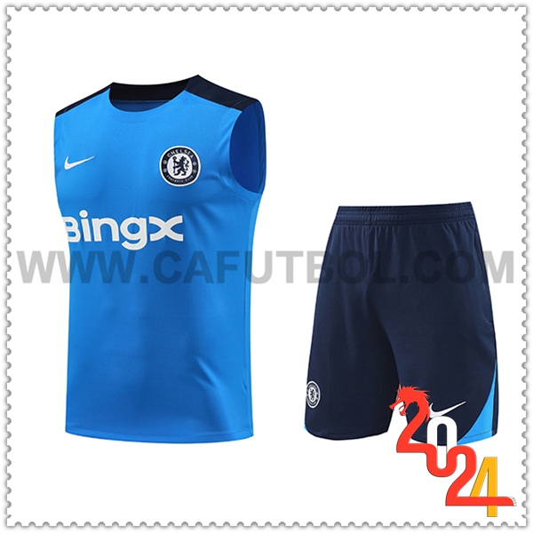 Kit Canotta Allenamento FC Chelsea Blu 2024 2025 -02