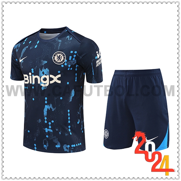 Kit Maglia Allenamento FC Chelsea Blu Scuro 2024 2025
