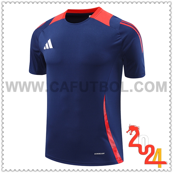 T Shirt Allenamento Adidas Blu/Rosso 2024 2025
