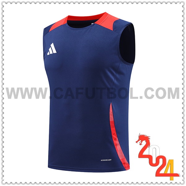 Canotta Allenamento Adidas Blu/Rosso 2024 2025