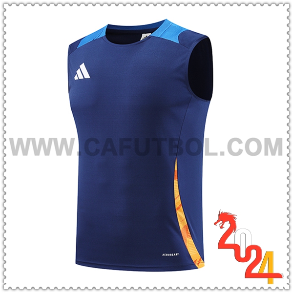 Canotta Allenamento Adidas Blu/Arancia 2024 2025
