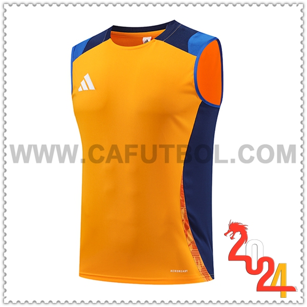 Canotta Allenamento Adidas Arancia/Blu 2024 2025