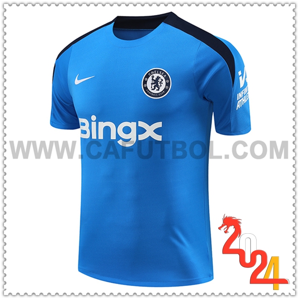 T Shirt Allenamento FC Chelsea Blu 2024 2025 -02
