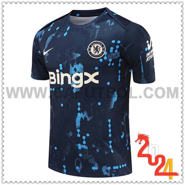 T Shirt Allenamento FC Chelsea Blu Scuro 2024 2025