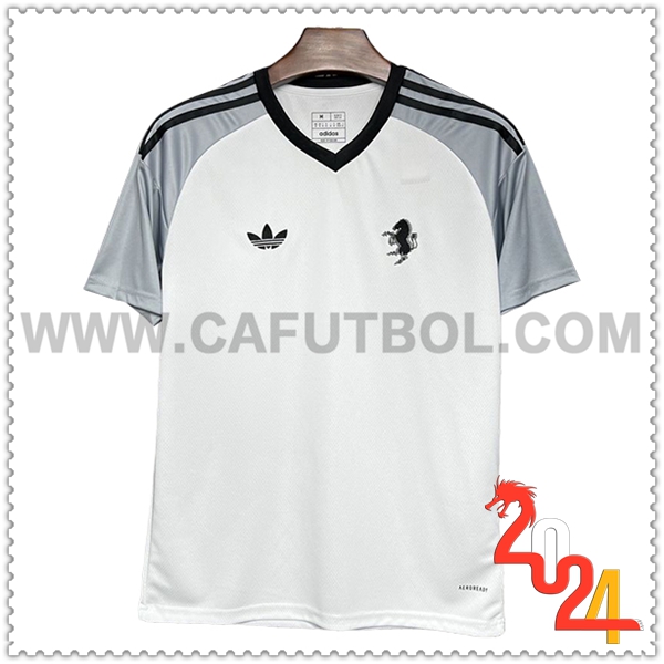 T Shirt Allenamento Juventus Bianco/Nero/Grigio 2024 2025
