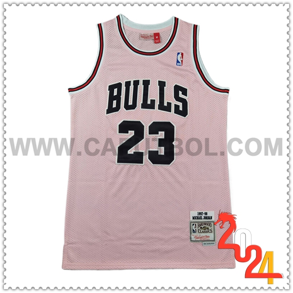 Maglia Chicago Bulls (JORDAN #23) 2024/25 Rosa/Nero