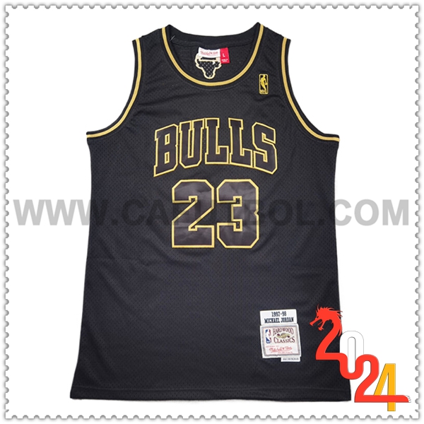 Maglia Chicago Bulls (JORDAN #23) 2024/25 Nero/Giallo