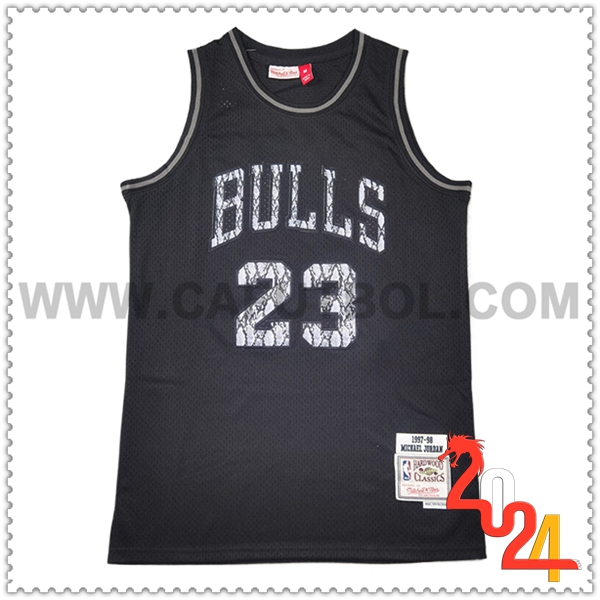 Maglia Chicago Bulls (JORDAN #23) 2024/25 Nero/Grigio