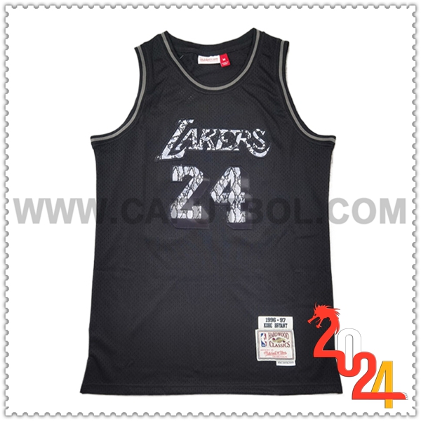 Maglia Los Angeles Lakers (BRYANT #24) 2024/25 Nero/Grigio