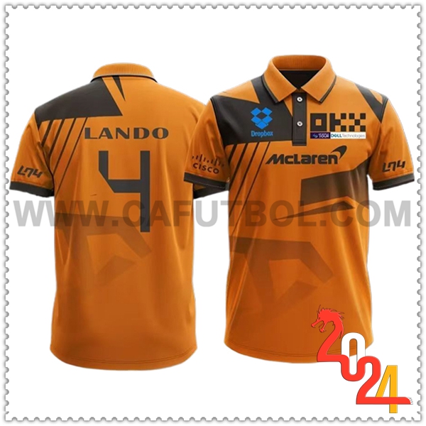 Polo McLaren (LANDO #4) F1 Team Arancia/Grigio 2024