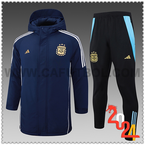 Tuta Piumino Con Cappuccio Argentina Blu Reale 2024 2025 -02