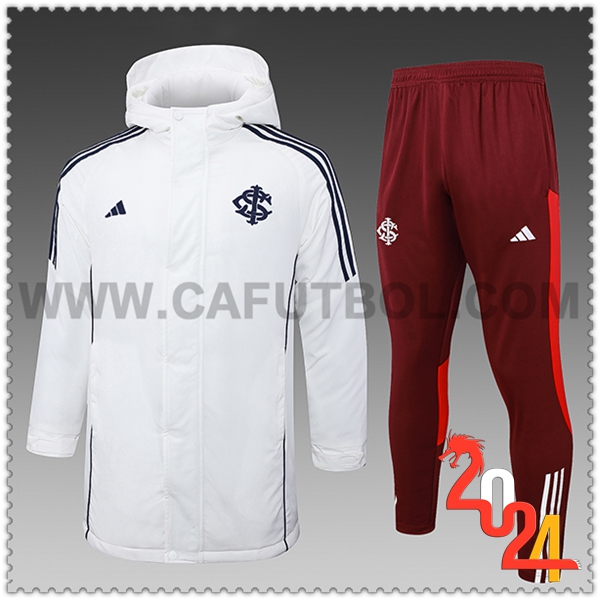 Tuta Piumino Con Cappuccio Internacional Bianco/Nero/Rosso 2024 2025