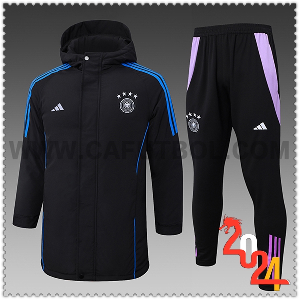 Tuta Piumino Con Cappuccio Germania Nero/Blu/viola 2024 2025