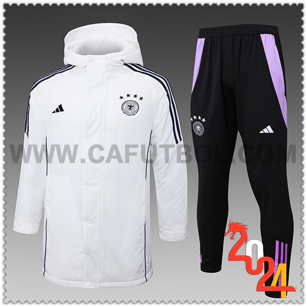 Tuta Piumino Con Cappuccio Germania Bianco/Nero/viola 2024 2025