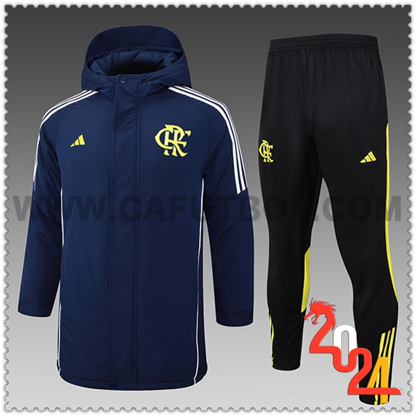 Tuta Piumino Con Cappuccio Flamengo Blu/Nero/Giallo 2024 2025
