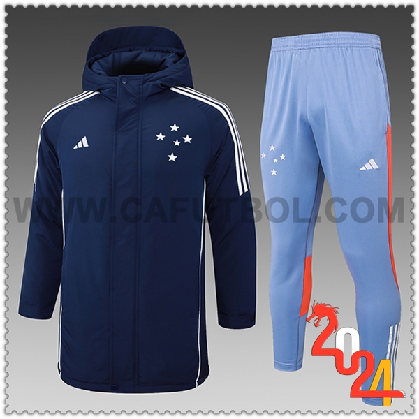 Tuta Piumino Con Cappuccio Cruzeiro Blu/Bianco/Arancia 2024 2025